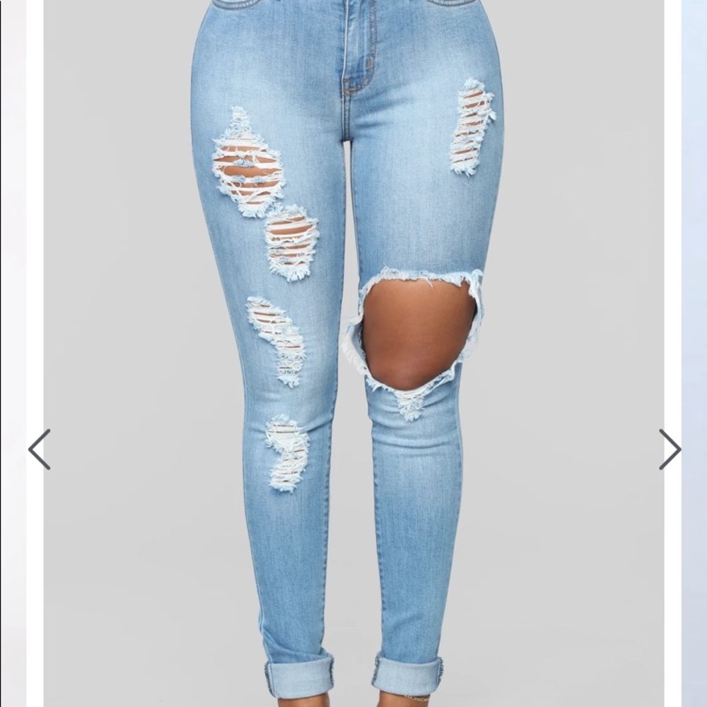 glistening jeans
